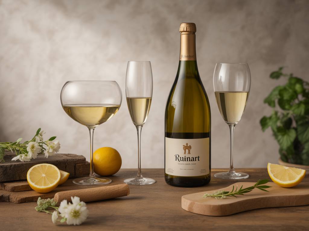 Ruinart blanc de blanc : analyse sensorielle et accords mets-vins autour des cépages blancs