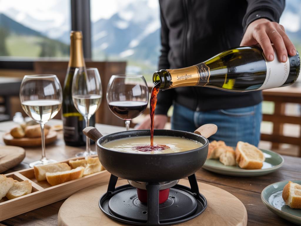 Quel vin boire avec une fondue savoyarde : champagne ou vins tranquilles, notre guide pratique