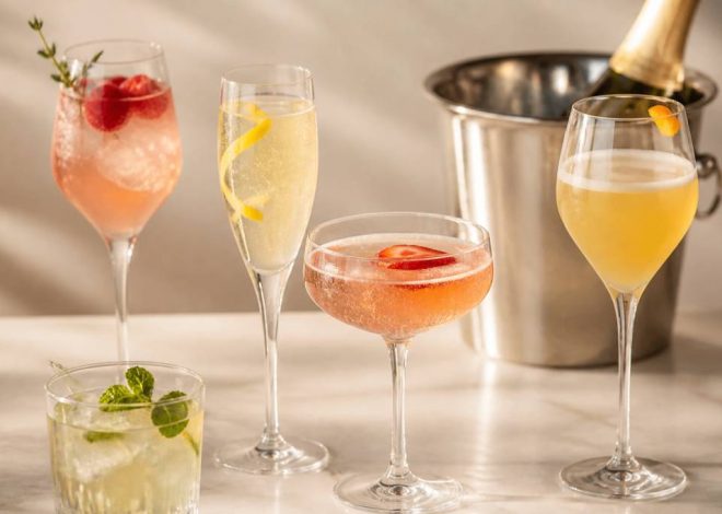 Cocktails with champagne : recettes élégantes et idées rafraîchissantes