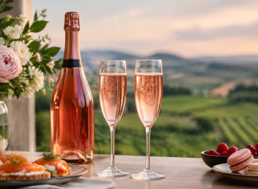 Couleur champagne rose : nuances, élaboration et accords mets-vins