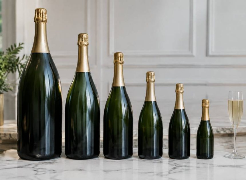 Taille des bouteilles de champagne : guide des formats et contenances